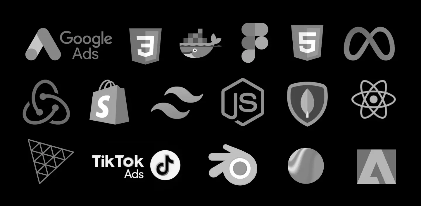 banner with most software and development platforms who we work with 